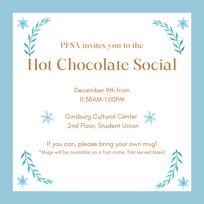 Hot Chocolate Social Ginsburg Cultural Center 11:30AM to 1PM